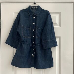 Zara Linen Safari Shirt